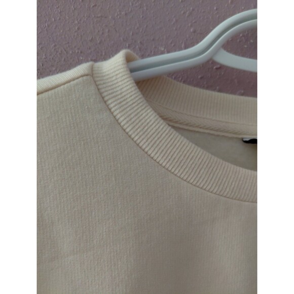 Keith Haring Lightweight Sweatshirt Beige Unisex Size XS Big Heart Super Soft - Picture 3 of 9